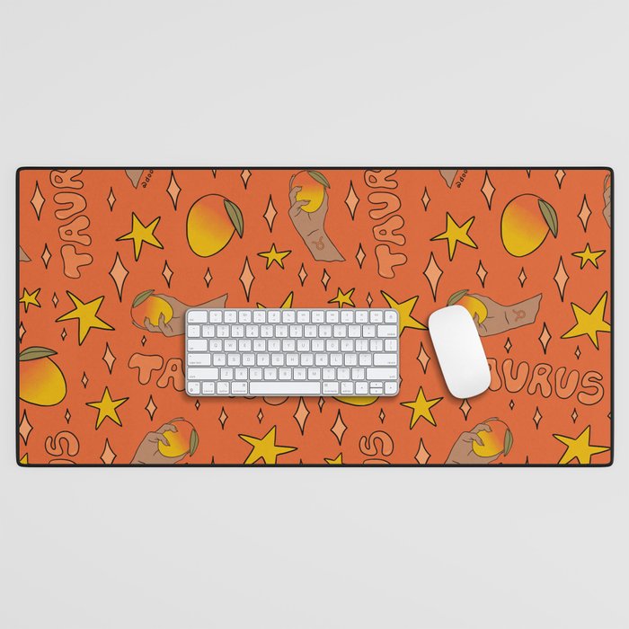 Taurus Mango Print Desk Mat Gallery Image 1