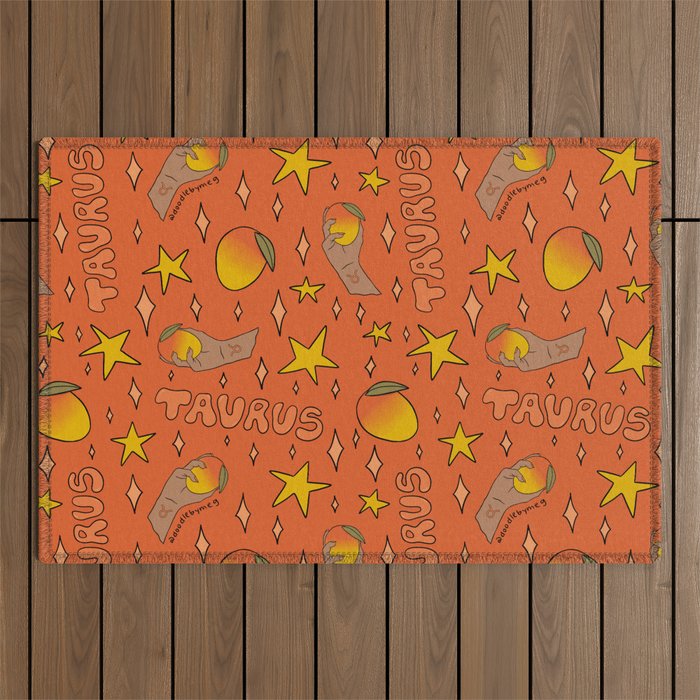 Taurus Mango Print Outdoor Rug Gallery Image 1