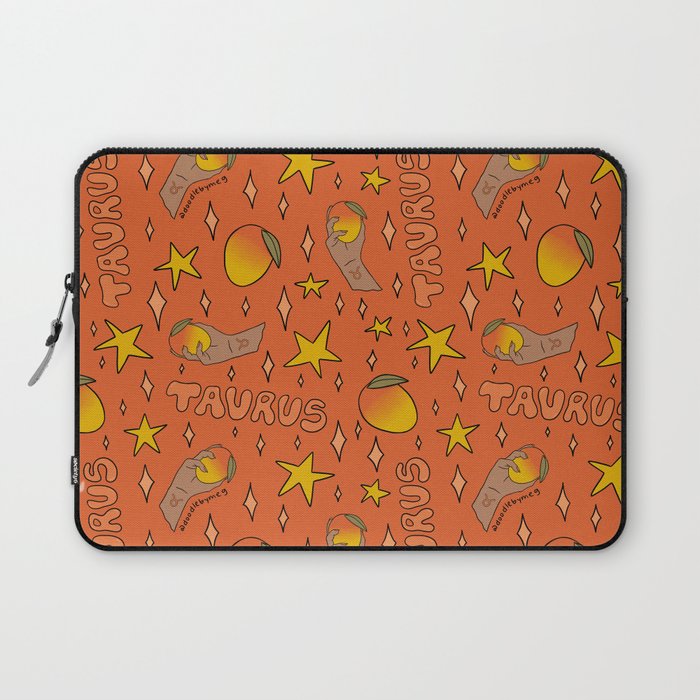 Taurus Mango Print Laptop Sleeve Gallery Image 1