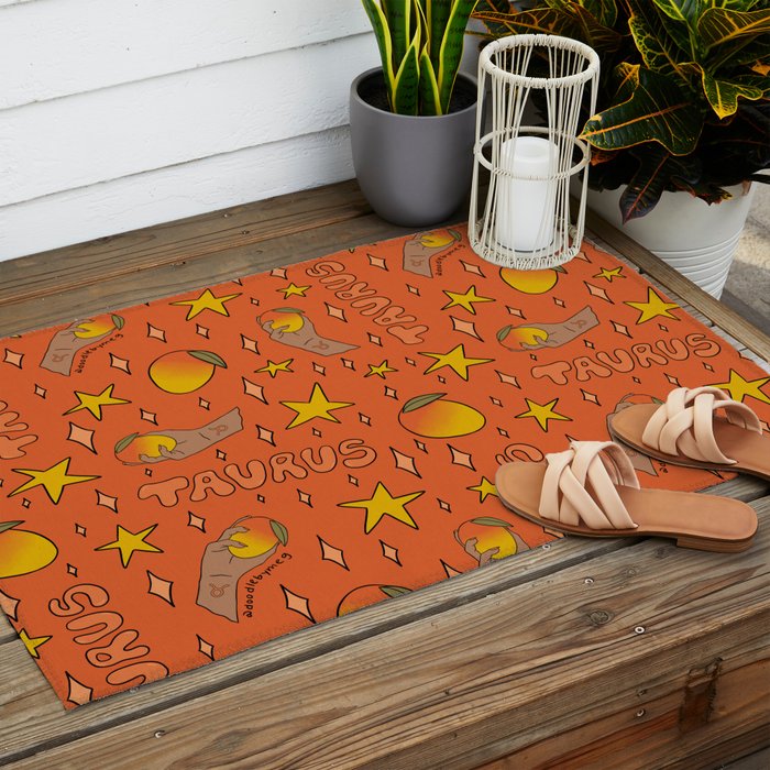Taurus Mango Print Outdoor Rug Gallery Image 2