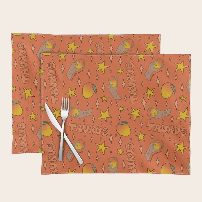 Taurus Mango Print Placemat Gallery Image 1