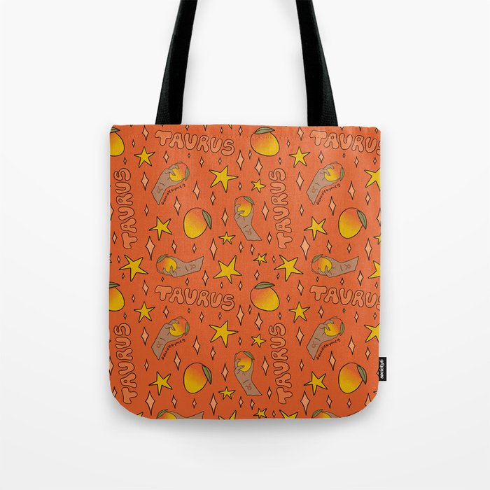 Taurus Mango Print Tote Bag Gallery Image 1