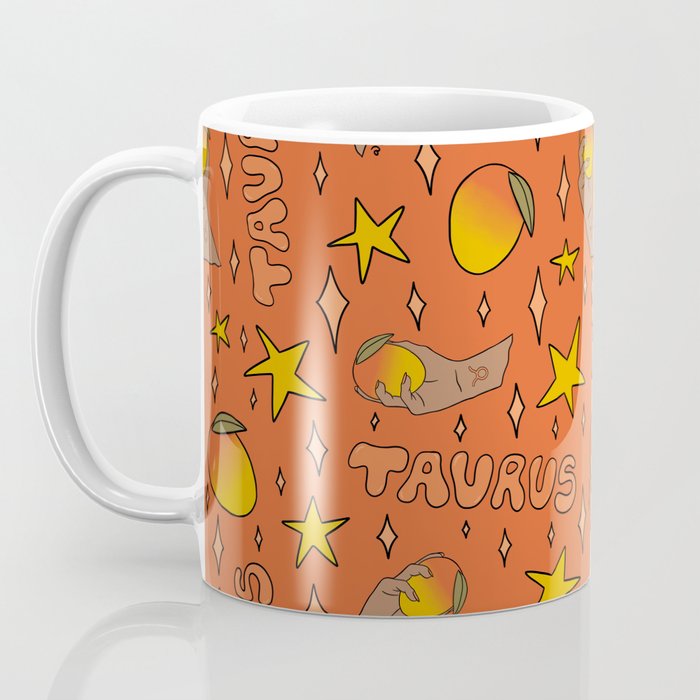 Taurus Mango Print Coffee Mug Gallery Image 3