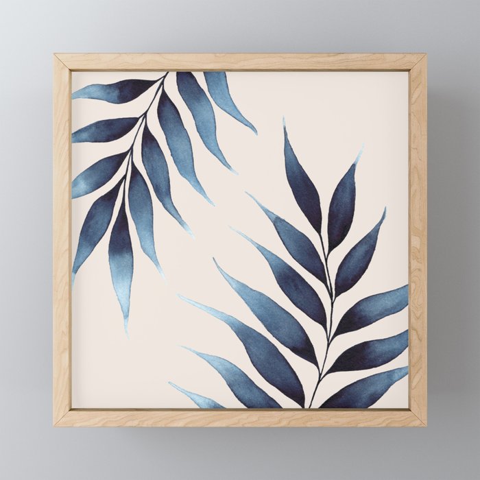 Blue Botanicals No. 6 Mini Art Print Gallery Image 1