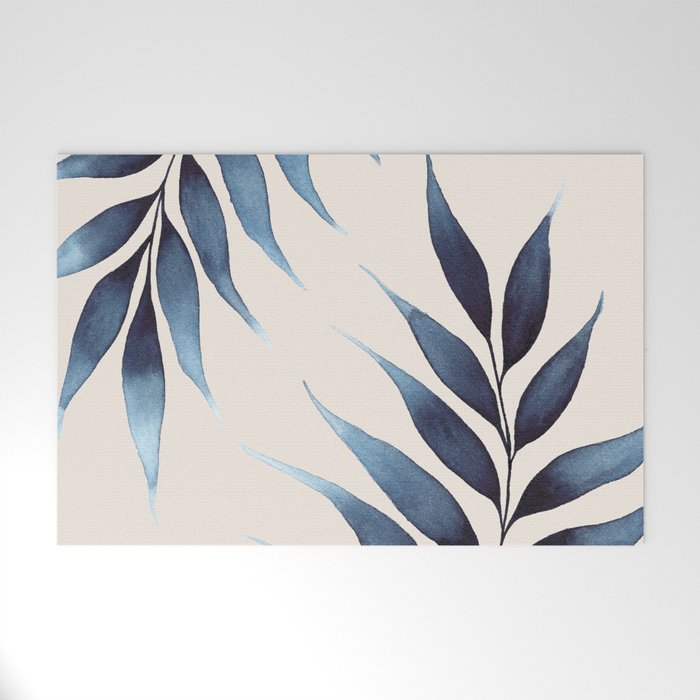 Blue Botanicals No. 6 Welcome Mat Gallery Image 1