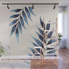 Blue Botanicals No. 6 Wall Mural Gallery Image 1