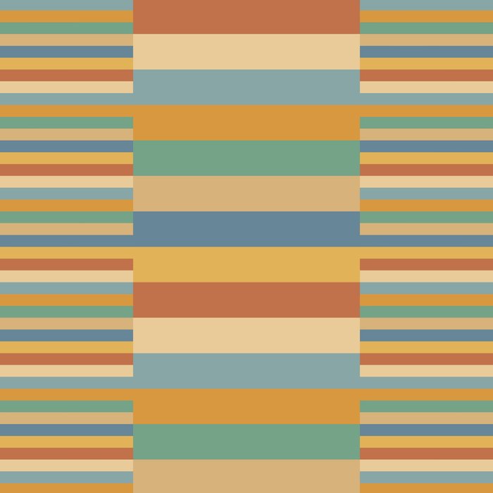 Mixed Stripes Pattern XV Vintage Summer Coffee Mug Gallery Image 2
