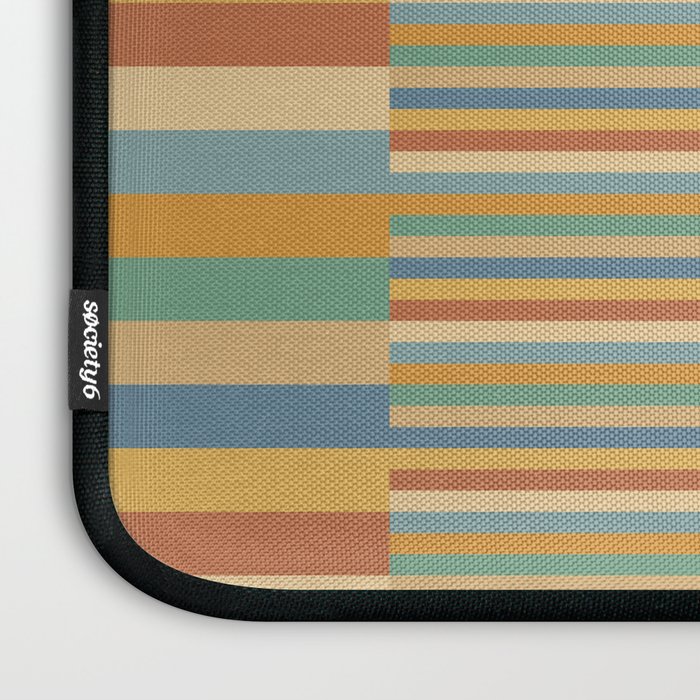 Mixed Stripes Pattern XV Vintage Summer Laptop Sleeve Gallery Image 3