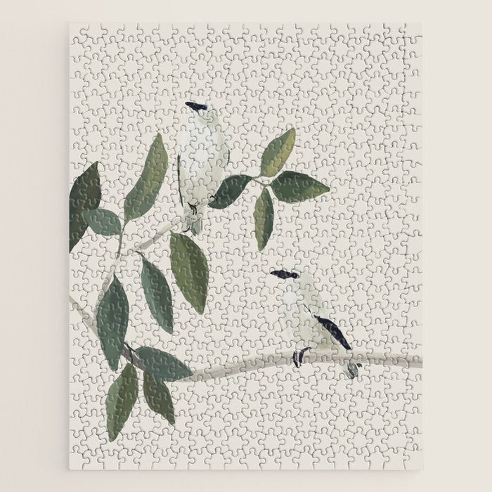Minimalist Birds On Branch 3 Jigsaw Puzzle Gallery Image 1