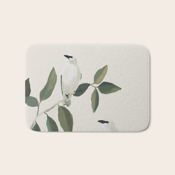 Minimalist Birds On Branch 3 Bath Mat Gallery Image 1