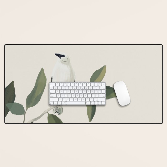 Minimalist Birds On Branch 3 Desk Mat Gallery Image 1