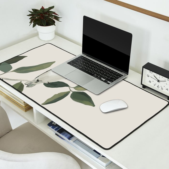 Minimalist Birds On Branch 3 Desk Mat Gallery Image 2