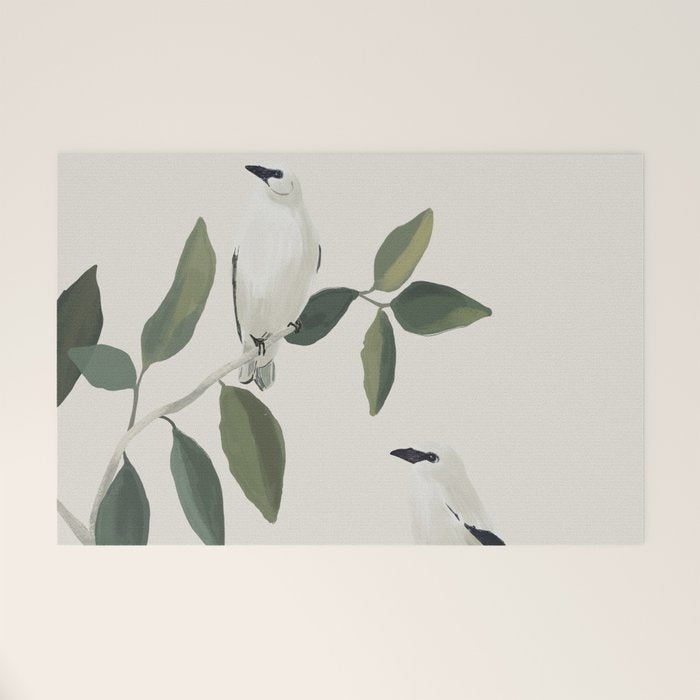 Minimalist Birds On Branch 3 Welcome Mat Gallery Image 1