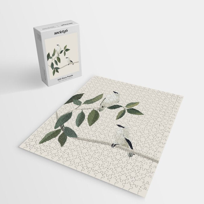 Minimalist Birds On Branch 3 Jigsaw Puzzle Gallery Image 2
