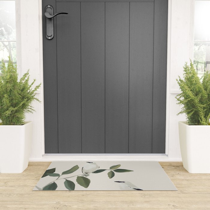 Minimalist Birds On Branch 3 Welcome Mat Gallery Image 3