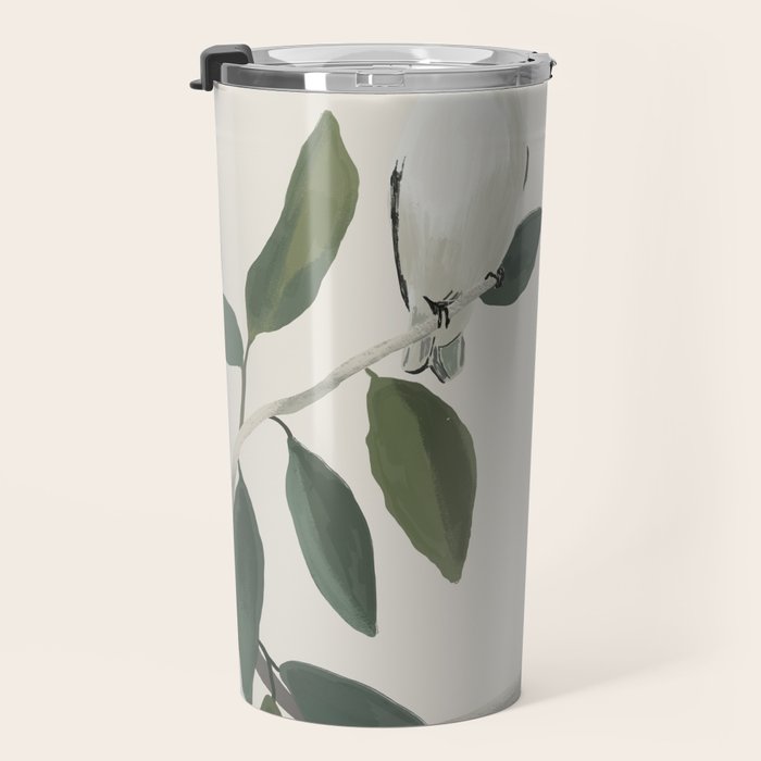 Minimalist Birds On Branch 3 Travel Mug Gallery Image 3