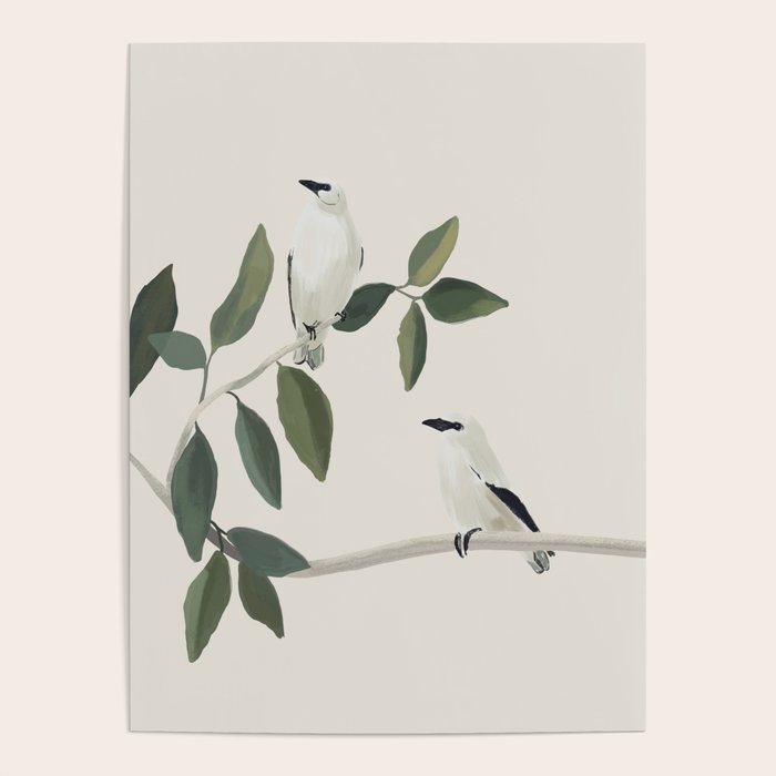 Minimalist Birds On Branch 3 Poster Gallery Image 1