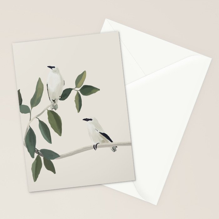 Minimalist Birds On Branch 3 Stationery Card Gallery Image 2