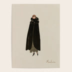 Vintage Art Deco Fashion Woman Portrait Elegant Black Dress Poster Gallery Image 4