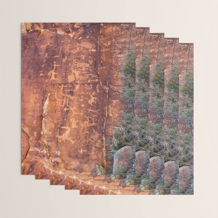 Ancient Rock Art Panel 0619 - Utah Wrapping Paper Gallery Image 3