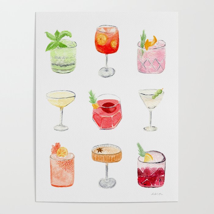 Happy Hour Cocktails Poster Gallery Image 4