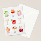 Happy Hour Cocktails Stationery Card Gallery Image 2