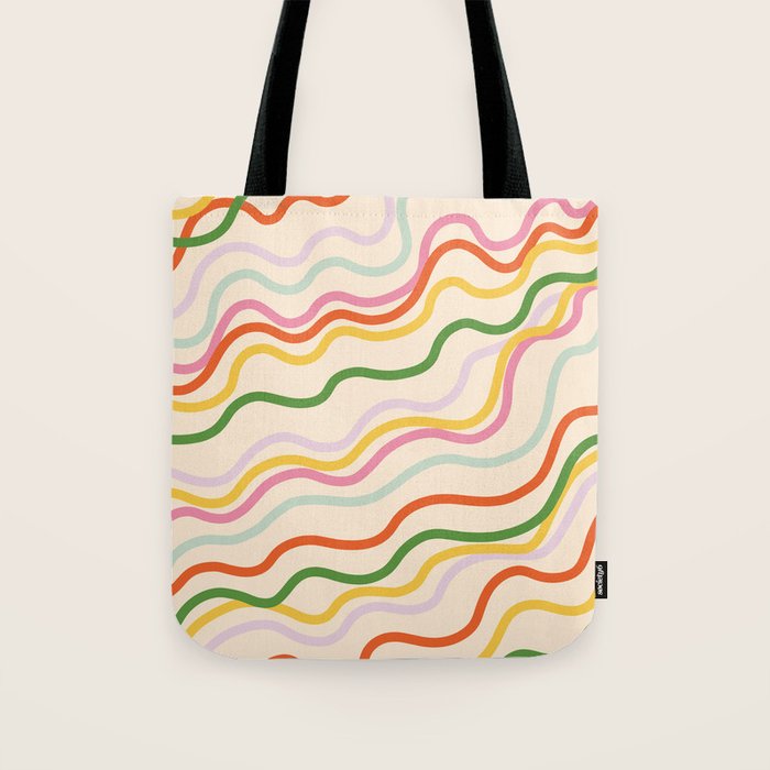 Candy lines Tote Bag Gallery Image 1