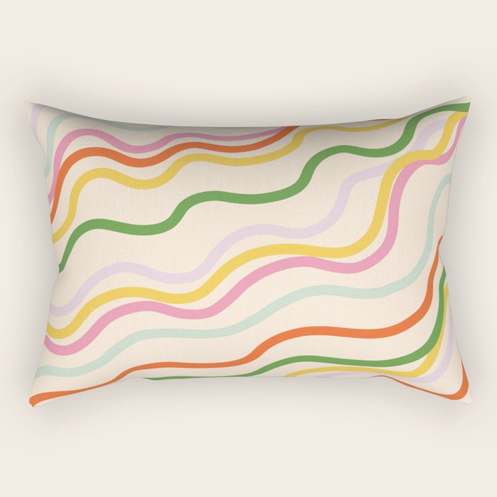 Candy lines Rectangular Pillow Gallery Image 1