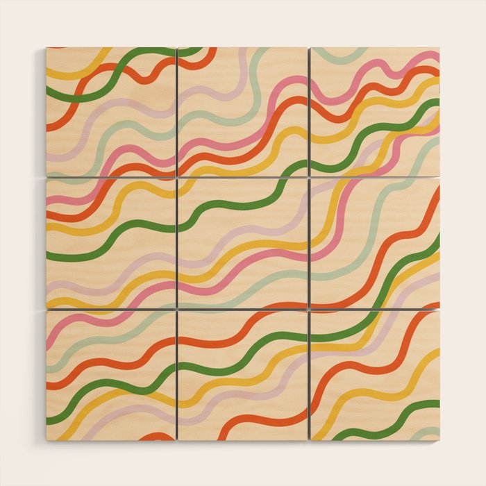 Candy lines Wood Wall Art Gallery Image 1