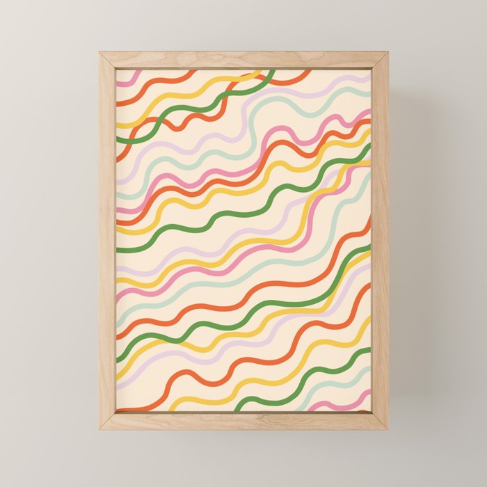 Candy lines Mini Art Print Gallery Image 1