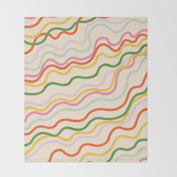 Candy lines Throw Blanket Gallery Image 2