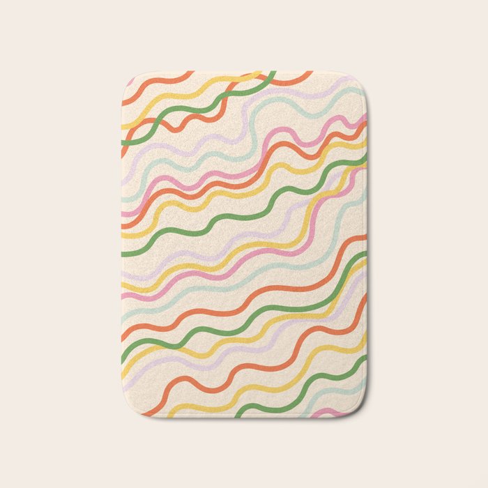 Candy lines Bath Mat Gallery Image 1