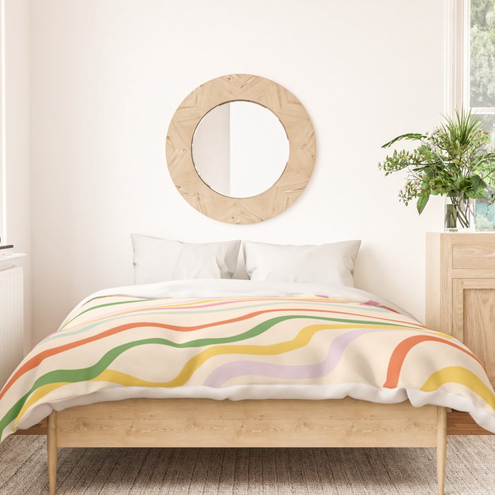 Candy Lines Duvet Cover
