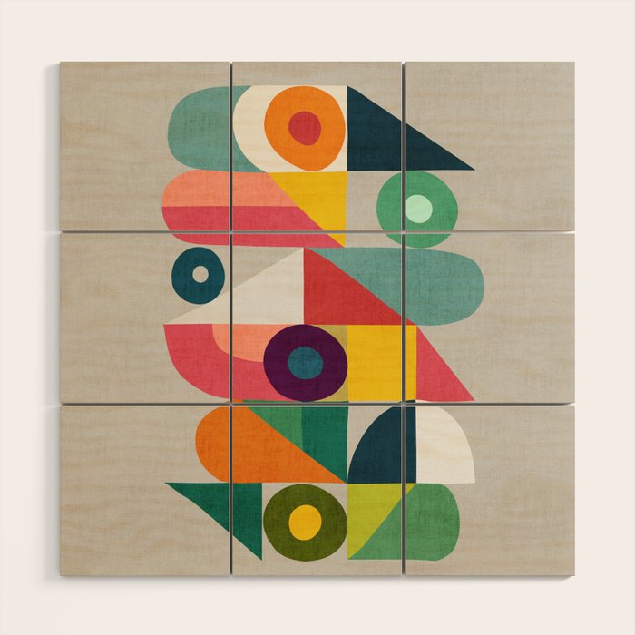 Tick Tock Machine Wood Wall Art Gallery Image 1