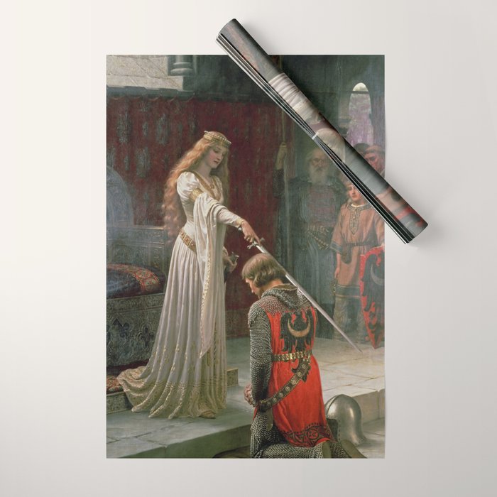 Accolade by Edmund Blair Leighton Wrapping Paper Gallery Image 1