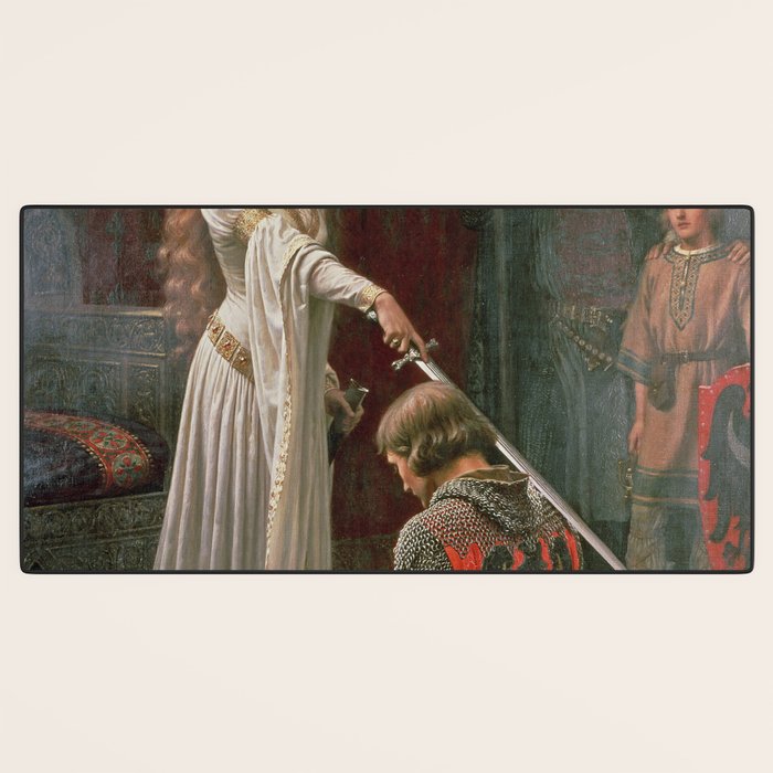 Accolade by Edmund Blair Leighton Desk Mat Gallery Image 3