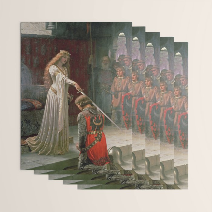 Accolade by Edmund Blair Leighton Wrapping Paper Gallery Image 3