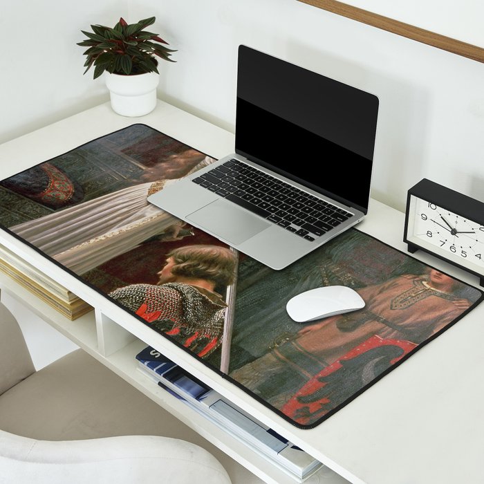 Accolade by Edmund Blair Leighton Desk Mat Gallery Image 2