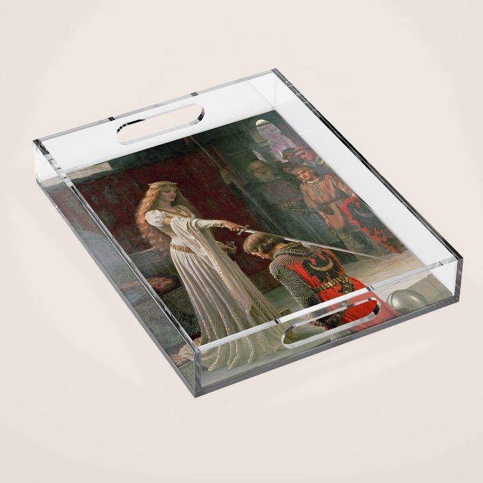 Accolade by Edmund Blair Leighton Acrylic Tray Gallery Image 1