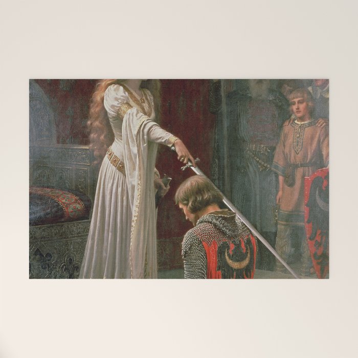 Accolade by Edmund Blair Leighton Welcome Mat Gallery Image 1
