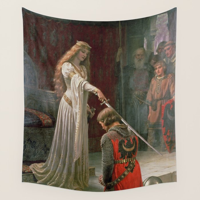 Accolade by Edmund Blair Leighton Wall Tapestry Gallery Image 4