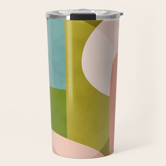 shapes geometry art mid century Travel Mug Gallery Image 1