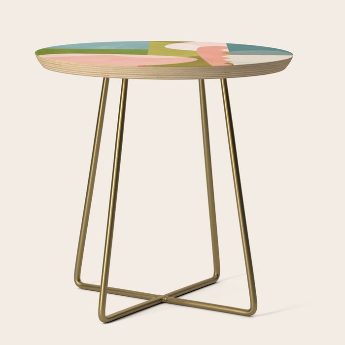 shapes geometry art mid century Side Table Gallery Image 1