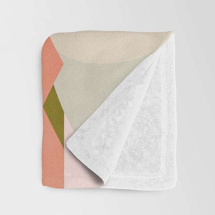 shapes geometry art mid century Throw Blanket Gallery Image 3