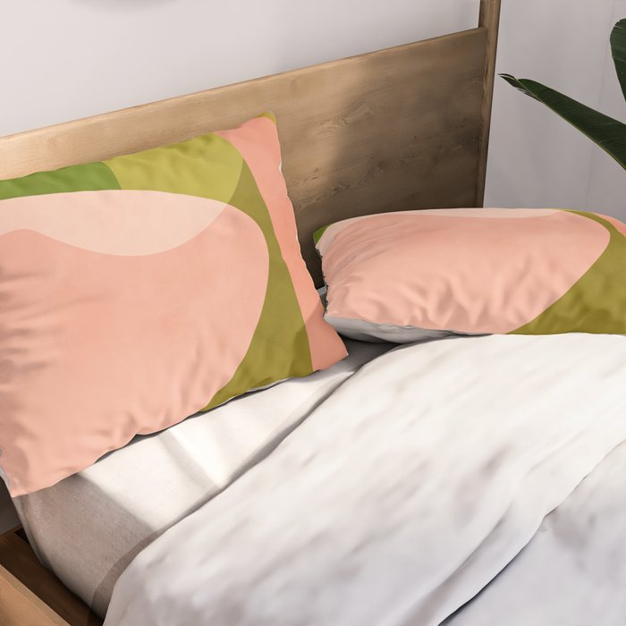 shapes geometry art mid century Pillow Sham Gallery Image 2