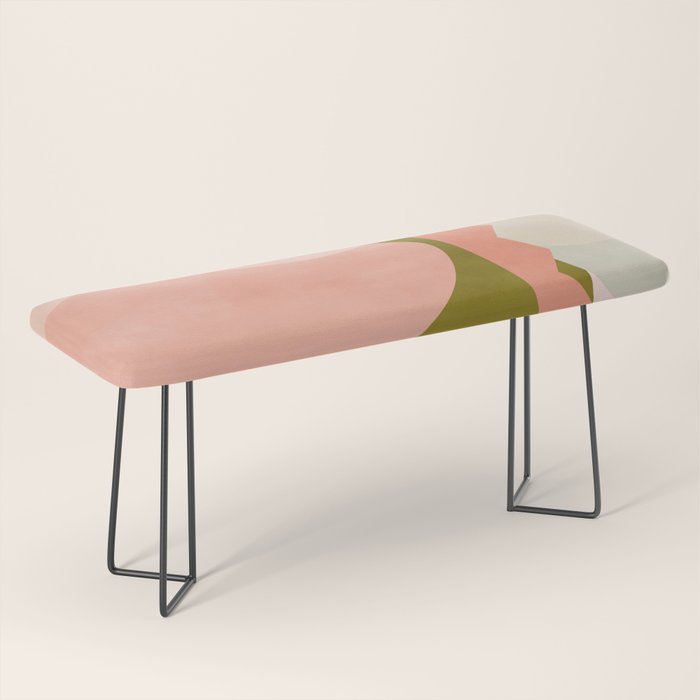 shapes geometry art mid century Bench Gallery Image 1