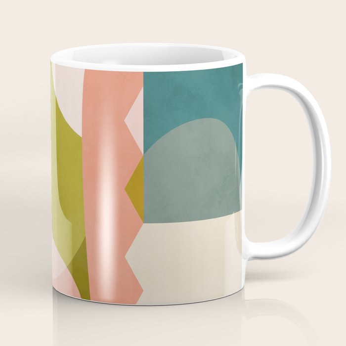 shapes geometry art mid century Coffee Mug Gallery Image 1