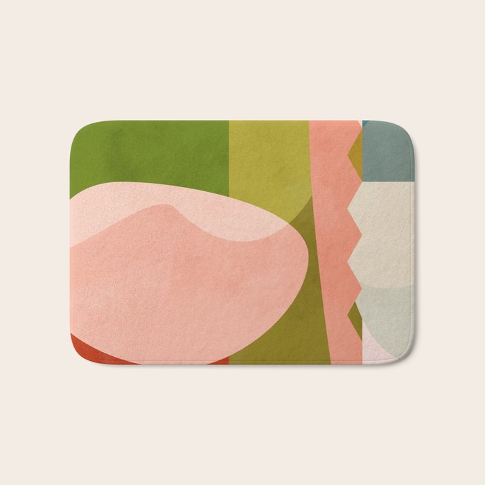 shapes geometry art mid century Bath Mat Gallery Image 1