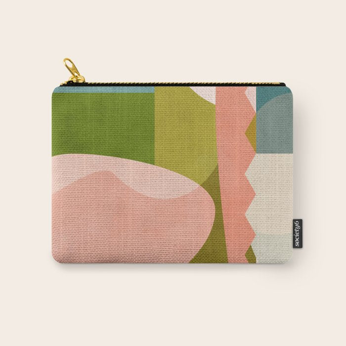 shapes geometry art mid century Carry All Pouch Gallery Image 1