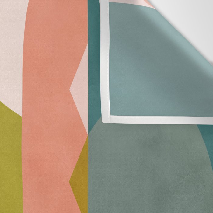 shapes geometry art mid century Wall Tapestry Gallery Image 3
